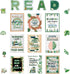Hedeey 45 PCS Reading Bulletin Board Set - Eucalyptus Classroom Decorations with Motivational Positive Sayings Posters