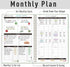 Account 5.5" 8.5", Budget Planner Book Monthly Expense Tracker, Saving & Debt Tracker, Monthly Budget Review x Control