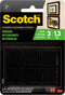 Scotch Multi-Purpose Hook and Loop Fasteners, Indoor Use, Black, 78 in, 24-Pair, 48-Squares