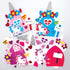 Baker Ross AX667 Unicorn Fairy Door Kits - Pack of 4, Creative