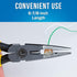 Jonard JIC-22148 Combo Crimper Long Nose Plier, Yellow Plastic Handle, 6-7/8" Length