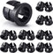 Mudder 200 Pieces 5 mm LED Holder Black Plastic Light Emitting Diode