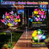 Solar Garden Lights Solar Lights Outdoor Waterproof Solar Lights 2 Pack with New Upgraded 72 LED 34 Butterfly Outdoor Solar Lights for Yard Outside Garden Pathway Decor Gifts for Women by WEITEXS