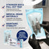 7.5" 14" 200 Count Arrigo Self-Sealing Sterilization Pouches x Autoclave Bags with Internal & Dual (Int/Ext) Indicators