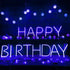 ENUOLI LED Blue Neon Letter Signs Night Light Battery or USB Operated LED Marquee Letters Neon Art Decorative Lights