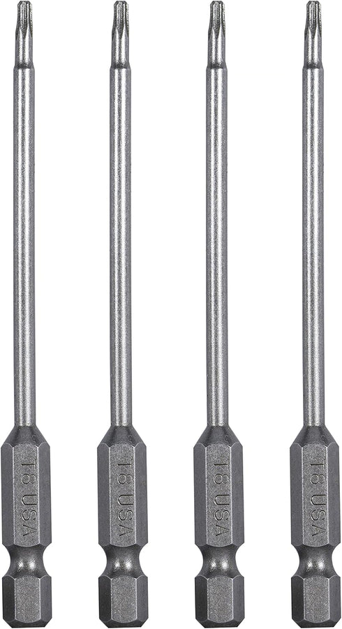 Mayhew Tools 19332-4 USA Torx Power Bit, T8 x 3.5", 4-Pack