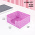 Rouidr Acrylic Sticky Note Holder - Glitter Memo Pad Dispenser, 3.94 x 3.94 Inch for Home & Office