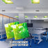 Pack 2 4 2 Hortsun of Fluorescent Light Covers x Feet Magnetic Ceiling Light Cover Room Supplies for Home Office(Green