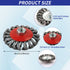 3 Pack Wire Wheel Brush for Angle Grinder, 4 Inch Angle Grinder Wire Wheel, Wire Wheels for 4 1/2 Angle Grinder, 5/8