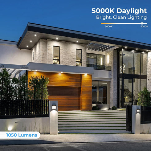 PAR38 Bulbs, 100W 1050LM, 5000K 13W Dimmable, E26 15,000 2 Pack GvvooHome LED Outdoor Flood Light Equivalent, Daylight