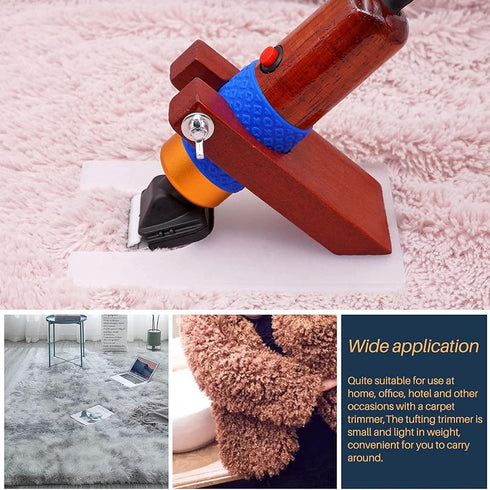 Rug Shaver Carpet Trimmer Shearing Guide,Holder Base for Rug Making and Pet Hair Cleaning,Essential Supplies for Handmade Rugs and Tufting Frames