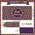 Sinmoe 72 Pcs Eid Mubarak Money Envelopes Bulk 6.7 x 3.2 inch Gold Foil Cash Set for Eid Holiday
