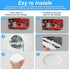 Elegaperma Electrical Box Cover, Ceiling Cover, Round Ceiling Hole Cover Plate with Mounting Bracket for Light Fixtures