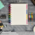 Classic Size Discbound Paper - Ruled/Lined Sheets, Premium 120gsm Heavyweight Notebook & Planner Refills, 9 Discs, 7 x