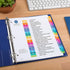 Avery EcoFriendly Recycled Dividers for 3 Ring Binders, A-Z Multicolor, 26 Tabs, 1 Set (11085)