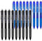 Vanstek 18 Pack Retractable Erasable Gel Pens, 9 Black & 9 Blue, Fine Point (0.7) for Writing and Note Taking