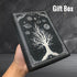 BUKE Dotted Journal - A5 Size PU Leather Hardcover Sketch Notebook, 160 Pages, 150gsm Black Paper, 5*5mm Dot Grid (Rose