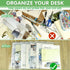 NACHLYNN 108 Pack Plastic Envelopes, A4 Size Clear Document File Folders with Snap Closure for School Office