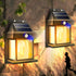 2-Pack 8.2" H Outdoor Solar Powered Wall Sconce Lights Dawn to Dusk