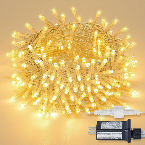 String Lights Indoor Bedroom, 33FT 100 LED Fairy String Lights Outdoor Waterproof,