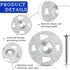 Fastener Kit Board Hardware Set, 1-1/4 Inch Galvanized Steel Washers and Stainless Steel Screws, 150 Pcs