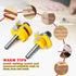 2Pcs 1/4 Inch ASNOMY Shaker Rail and Stile Router Bits for Cabinet Door, Shank Woodworking Tongue and Groove Router Bit