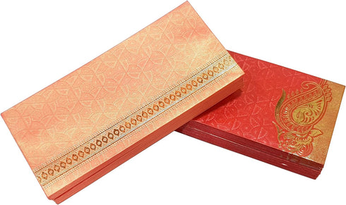 eSplanade Multi Color Pack of 50 Money Gift Envelopes for Cash, Shagun Lifafa - Perfect for Weddings, Invitations, and