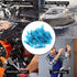 Heat Shrink Butt Wire Connectors, 100Pcs 16-14 AWG Blue Insulated Waterproof Electrical Wire Crimp Terminals