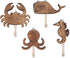 Crane Baby Sea Life Wooden Wall Hooks - Set of 4 Wooden