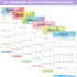 Wall Calendar 2025-2026, 18-Month Monthly Calendar, Jul. 2025 - Dec. 2026, Large Print, 12" x 24"