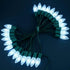 C9 25 25 Count 12" Bulbs Set YULETIME Cool White LED Christmas Lights, Feet Spacing Faceted Strawberry UL Certified