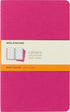Moleskine Cahier Journal, Soft Cover, Large (5" x 8.25") Ruled/Lined, Kinetic Pink, Set of 3, 80 Pages
