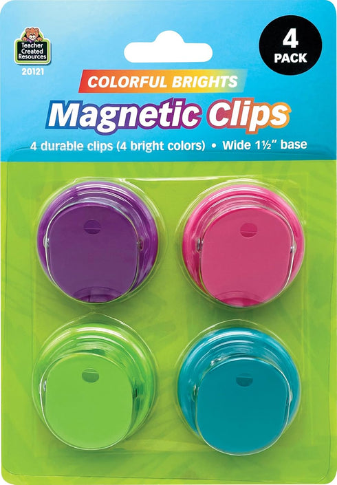 Teacher Created Resources Magnetic Clips in Colorful Brights