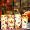 Tiamon Maple Leaf Flameless Candles Led Leaves Candles Battery Operated Yellow Flickering