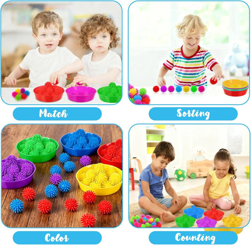 Ysglory 85 Set Counting Set 72 5 3 5 Pcs Sensory Bin Filler Kit with Tools Fine Motor Skills Sorting Training