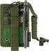 IronSeals Tactical ID Card Holder Detachable Hook & Loop Badge Holder with Key Ring and Adjustable Neck Lanyard