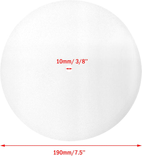 Amadget Pack 2 3/8" (7.5" 8-8.5" of Lampshade Diffuser, Center Hole Round Lamp Shade Diffuser for Drum Style Lampshades