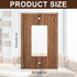 4 (13 8.2cm,Single DoubleFill Pcs Walnut Wood Light Switch Cover Brown Outlet Covers Wall Plate Decorative Boho Plug