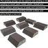 M-jump 8 Pack Single Sanding Sponge Kit - Coarse Medium Fine Grit Washable and Reusable Blocks