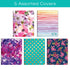 Elan Publishing Assorted Pattern Field Memo Notebooks, 8x10 in, Lined Notepads for Nurses, Teachers, 5 Pack, Easy to