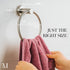 Marmolux Acc Brushed Towel Ring for Bathroom, SUS304 Stainless Steel Hand Towel Holder