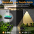 IP65 12 Holiday-4pack ZCXLIGHT Solar Fence Lights,Fence Lights Solar Powered Waterproof Multicolor Led Fixed Colors RGB