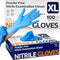 Medical Nitrile Exam Gloves, 100 Pcs Latex-Free & Powder-Free Non-Sterile Food Safe Cleaning Disposable