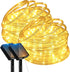 btfarm 2 Pack Solar Rope Lights Outdoor, 120LED 46FT Solar String Lights