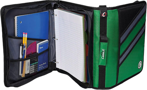 Case-it Z-Binder Two-in-One 1.5-Inch D-Ring Zipper Binders, Purple (Z-176-PUR) by Case it