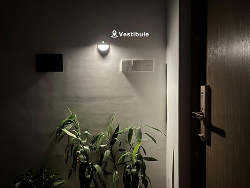 Generic 2 Pack Closet, 90LM LED Motion Sensor Rechargeable Night Light, - USB Charging Warm White LED Lamp for Bedroom