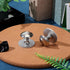 Set 2 of Stainless Steel Suction Cup Grab Bars for Bathroom and Cabinet Use