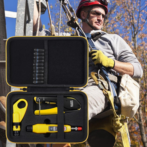 Aenllosi Hard Carrying Case for Klein Tools VDV002-818 Coaxial Cable Tools, Customised Holder (Case Only)