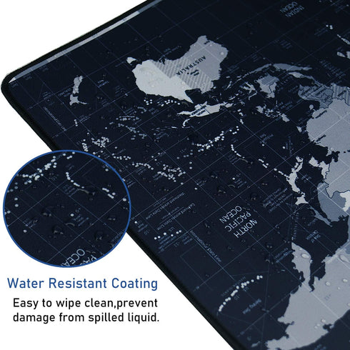Gaming Mouse Pad, Large Extended Desk Mouse Pad, Non-Slip Spill-Resistant with Special-Textured Surface, Anti-Fray