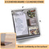 Magnetic Bulletin Board with Stand - Small Dry Erase Memo Board, Tabletop Metal Easel for Magnet Display, 8x8 Inches